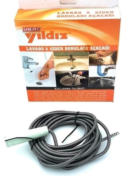 Lavabo ve Gider Boru Açacağı (3 Metre)