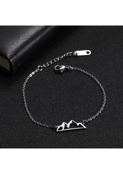 17-22 cm Tarzı Çelik Rengi Skyrim Sevimli Moda Dağ Büyü Bileklik Kadın Kız Paslanmaz Çelik Ayarlanabilir Zincirli Bilezikler Pulsera Takı Hediye 2022 (Yurt Dışından)