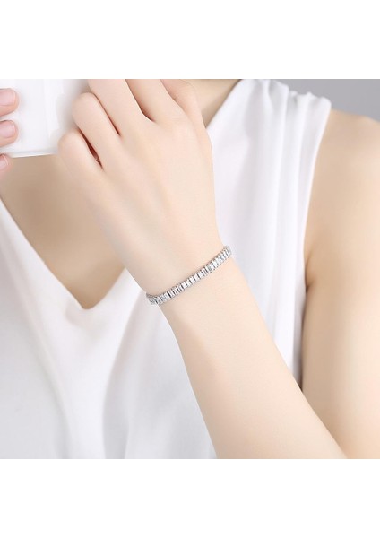4mm 19CM Luoteemı Yeni Tasarım Tenis Bilekliği Kadınlar Için Kübik Zirkon Beyan Moda Takı Düğün Nişan Buluşma Hediye (Yurt Dışından)