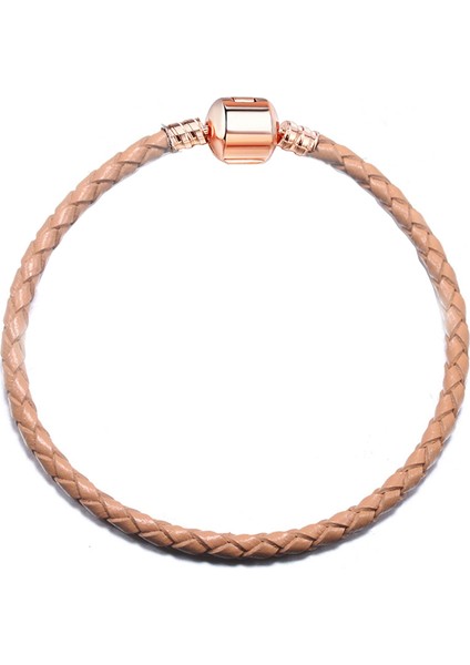 20CM Tarzı 400011LB-RG Yexcodes Yüksek Gümüş Kaplamalı Yılan Zincirli Şans Bilekliği Tüm Kadın ve Erkek Boncuklar Ince Bilezik Takı Hediye (Yurt Dışından)