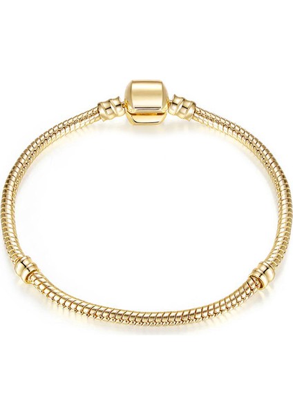 20CM Tarzı 400011LB-RG Yexcodes Yüksek Gümüş Kaplamalı Yılan Zincirli Şans Bilekliği Tüm Kadın ve Erkek Boncuklar Ince Bilezik Takı Hediye (Yurt Dışından) fırsatları