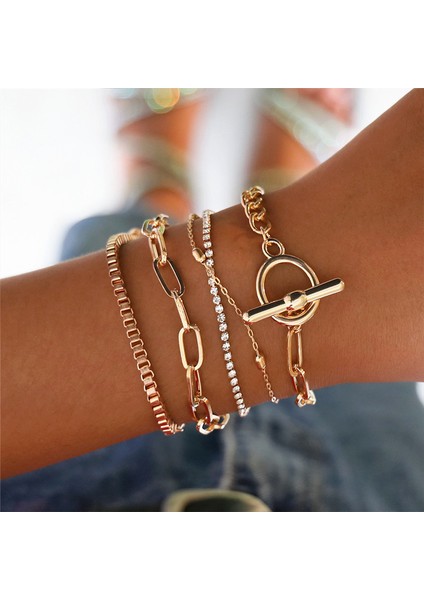 NO.83499 Beden Modyle Yeni Bohem Siyah Halat Zincir Bileklik Seti Kadınlar Için Uçak Kabuk Ay Kalp Kristal Şanslı Bilezik Boho Takı (Yurt Dışından) modelleri