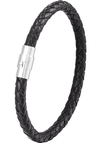 18CM Tarzı Tz-62 Yeni Moda Örme Çelik Tel Bilezik Manyetik Toka Basit Tarz Punk Bileklik Erkek Paslanmaz Çelik Bilezik Tercih Edilen Hediye (Yurt Dışından)