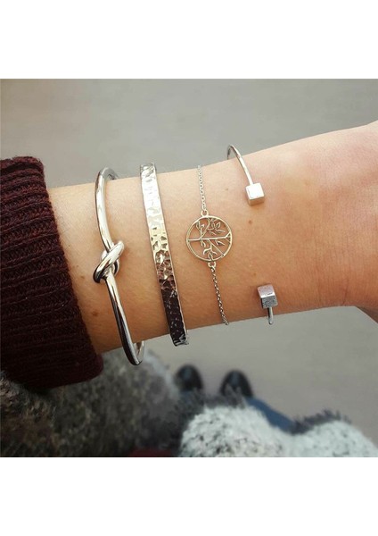 NO.83428 Beden Modyle Yeni Bohem Siyah Halat Zincir Bileklik Seti Kadınlar Için Uçak Kabuk Ay Kalp Kristal Şanslı Bilezik Boho Takı (Yurt Dışından)