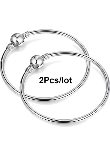 20CM Tarzı No.2 Boyutu 2pcslot Yüksek Bilezik Uygun Pan Bilezik Yapı Taşları Takı Için Kadın Hediye 3mm Yılan Zincir (Yurt Dışından) indirimleri