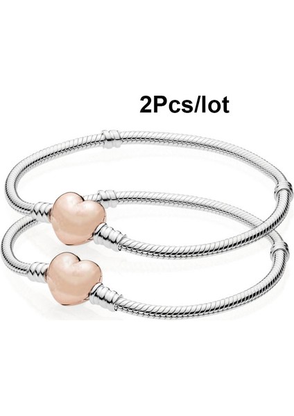 17CM Tarzı No.9 Boyutu 2pcslot Yüksek Bilezik Uygun Pan Bilezik Yapı Taşları Takı Için Kadın Hediye 3mm Yılan Zincir (Yurt Dışından)
