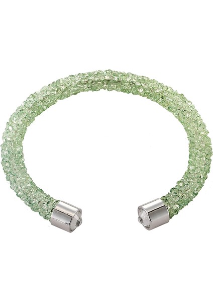 Yeşil Kadın Kız Arkadaş Hediye Düğün Gelin Takı En Iyi Arkadaşlık Hediyesi 17 Tarz Moda Bling Manşet Bilezik Tek Çember Açık Bilezik Pulsera (Yurt Dışından)