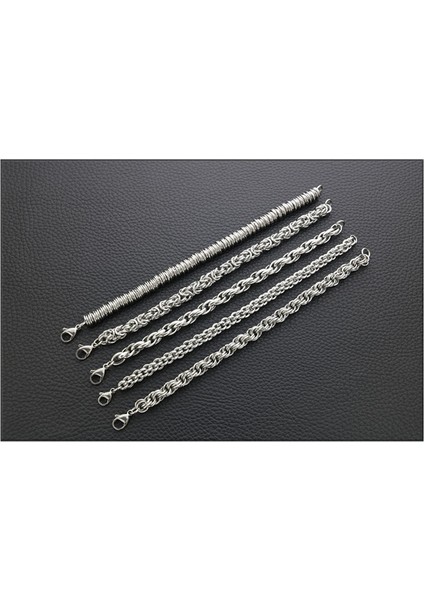 17CM Tarzı 8 mm Moda El Yapımı Vintage Kaba Mısır Dönme Titanyum Çelik Erkek ve Kadın Bilezik Kıl Zincir Yılan Kemiği Zincir (Yurt Dışından) indirimleri