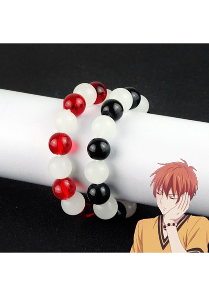 12MM-16 Adet Boncuk Stili Stil 4 Moda Erkek Boncuk Bilezikleri Anime Fruits Basket Sohma Kyo Bilezik Bilezik Kadınlar Için Hediyelik Eşya Kostüm Takı Hediye (Yurt Dışından) fiyatları