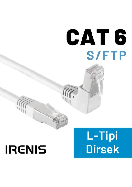 50 cm Cat6 S/ftp Dirsek Kablo