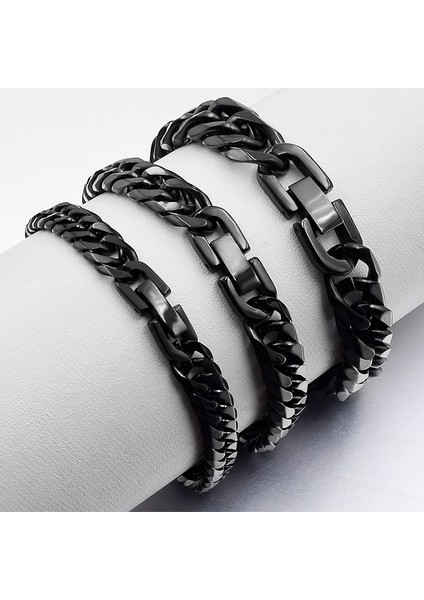 21CM Tarzı 11MM Altın Rengi 2019 Yeni Paslanmaz Çelik Bilezik Erkek Takı Parti Moda El Küba Zincir Bilezikler Erkek En Iyi Arkadaş Hediye GB043 (Yurt Dışından) modelleri