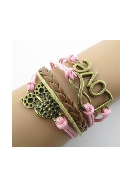 B091 Kadınlar Için Hediye Vintage Çok Katmanlı Örgülü Mum Ipi Bilezikler Şık Şans AB001 (Yurt Dışından)