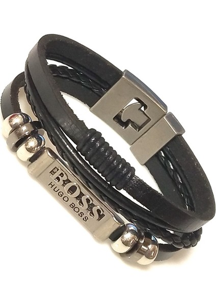 ISMT26 En Çok Satan Stiller Punk Bilezik Kadın Kafatası Çok Katmanlı Deri Wrap Bilezik Homme Pulseira Masculina Charm Cuff Bilezikler (Yurt Dışından)