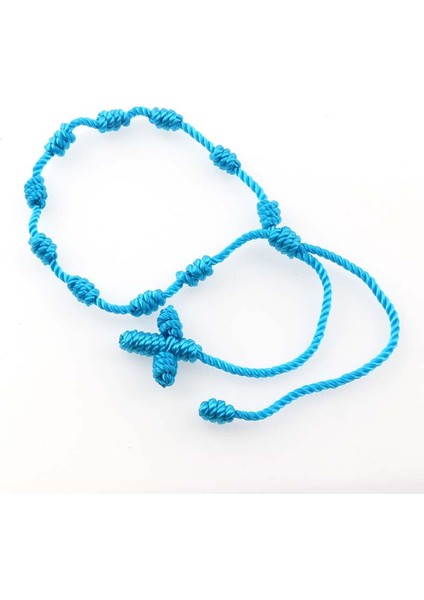Gül Altın Rengi Çok Renkli El Yapımı Halat Düğümlü Çapraz Tespih Bilezikleri Pulseras Decenarios Çapraz Bilezikler Dini Hediye (Yurt Dışından) modelleri