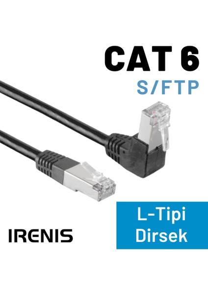 50 cm Cat6 S/ftp Dirsek Kablo