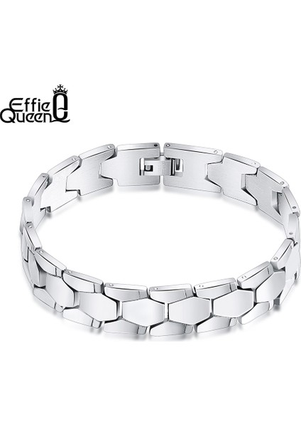 TMB03 19CM Effie Kral Üst Kalite Paslanmaz Çelik Erkek Bilezik El Zinciri Büyüleyici Moda Takı Erkek ve Erkek Çocuk Hediyesi 22CM IB77 (Yurt Dışından) fiyatları