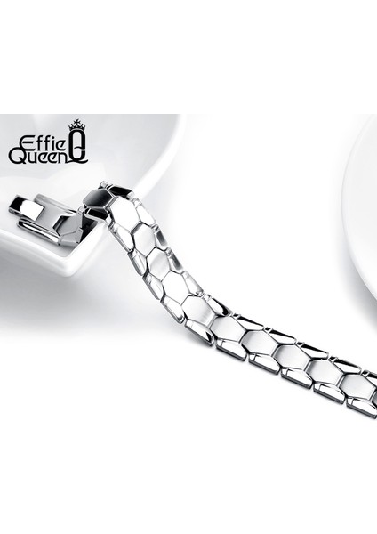 TMB03 19CM Effie Kral Üst Kalite Paslanmaz Çelik Erkek Bilezik El Zinciri Büyüleyici Moda Takı Erkek ve Erkek Çocuk Hediyesi 22CM IB77 (Yurt Dışından) modelleri