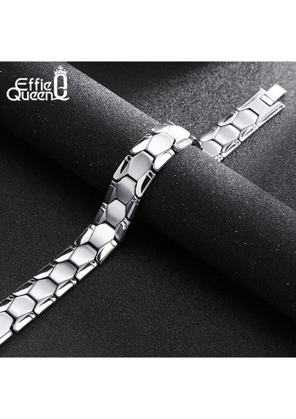 TMB03 19CM Effie Kral Üst Kalite Paslanmaz Çelik Erkek Bilezik El Zinciri Büyüleyici Moda Takı Erkek ve Erkek Çocuk Hediyesi 22CM IB77 (Yurt Dışından) fırsatları