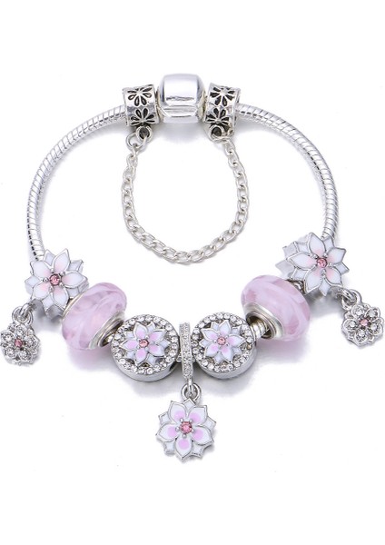 17CM Tarzı PDL060 Yeni Alışveriş Bileziği Gül Altın Gümüş Renk Alaşım Yılan Zincir Temel Bilezikler Moda Kadınlar Boncuk Takı Kendin Yap Kargo (Yurt Dışından) indirimleri