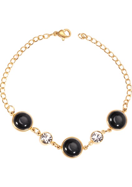 16102G Luxukısskıds Trendy Bayan Bilezik Paslanmaz Çelik Kadın Bilezik Boho Takı Mavi Dönem Charm Bilezik Pulseras Mujer Hediye (Yurt Dışından)