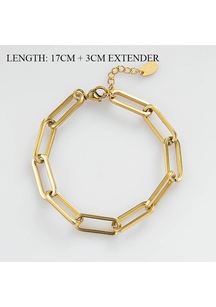 Stil 8 Yabani ve Özgür Yeni Altın Kaldırım Küba Zincir Bilezikler & Kolluklar Kadınlar Için Paslanmaz Çelik Kalın Bağlantı Zincir Bilezikler Moda Takı (Yurt Dışından)