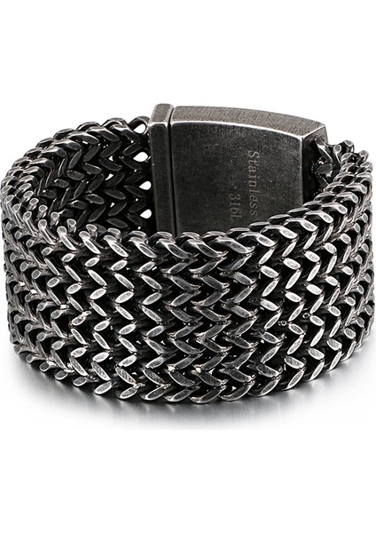 21CM Tarzı Mat RENK30MM Kalen Yeni Paslanmaz Çelik Bağlantı Zincir Bilezikler Yüksek Parlatmalı Dubai Altın Örgü Bilezikler Erkekler Için Cool Takı Aksesuarları Hediyeler (Yurt Dışından)