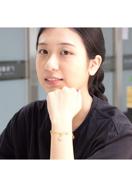 45301G Luxukısskıds Trendy Bayan Bilezik Paslanmaz Çelik Kadın Bilezik Boho Takı Mavi Dönem Charm Bilezik Pulseras Mujer Hediye (Yurt Dışından) indirimleri