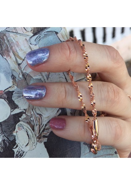 Gül Altın Rengi Kadınlar Için Çift Adil Pürüzsüz Zarif Trend Dalgalı Örgü Bilezik Gül & Beyaz Altın Renkli Moda Takı Hediye KBH064 (Yurt Dışından) fırsatları