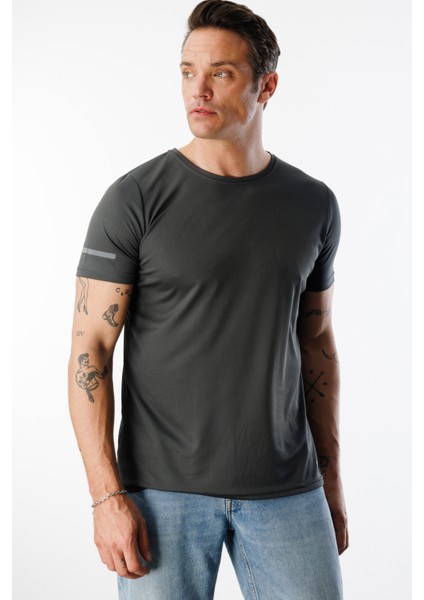 Erkek Nem Emici Hızlı Kuruma Atletik Teknik Performans Spor T-Shirt Drıfıt-Kısakolnew fiyatları