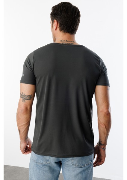 Erkek Nem Emici Hızlı Kuruma Atletik Teknik Performans Spor T-Shirt Drıfıt-Kısakolnew fırsatları