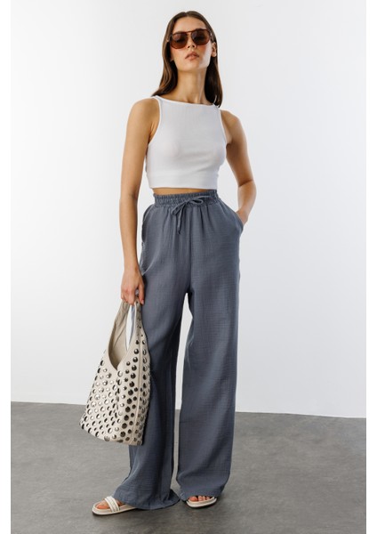 Müslin Palazzo Kadın Pantolon Müslin-Pantolon modelleri