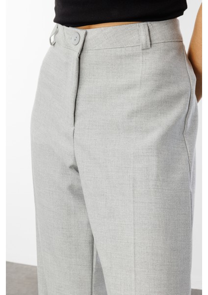 Kadın Yüksek Bel Wide Leg Kumaş Pantolon PANTOLON-004