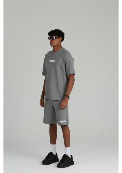 Erkek Keepgoing Baskılı 2 Iplik Şort Tişört Takımı modelleri