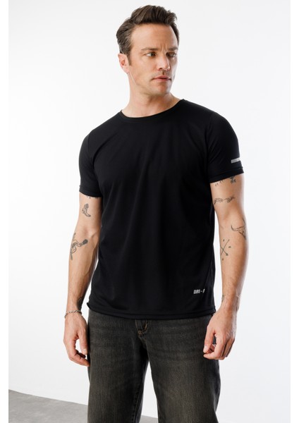 Erkek Nem Emici Hızlı Kuruma Atletik Teknik Performans Spor T-Shirt Drıfıt-Kısakolnew