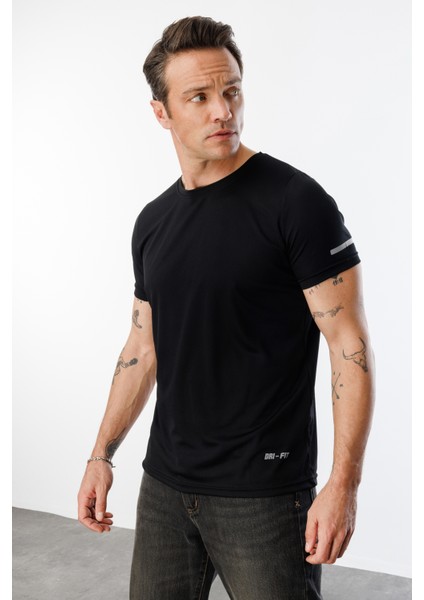 Erkek Nem Emici Hızlı Kuruma Atletik Teknik Performans Spor T-Shirt Drıfıt-Kısakolnew fırsatları