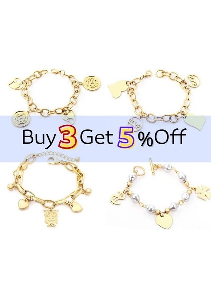 NO.363 Beden Lüküs Çocuk Kalp Paslanmaz Çelik Zincir Kadın Bilezikler Y2K Altın Kalın Bilezik El Toka Bilezikler Estetik Kızlar Hediye Için (Yurt Dışından) indirimleri