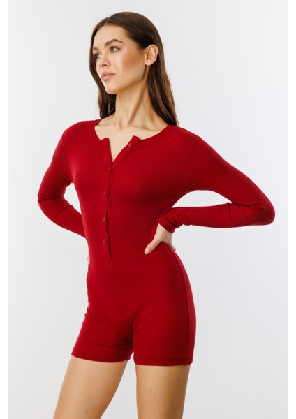 Fitilli Uzun Kollu Kısa Tulum Romper Uzunkol-Tulum modelleri