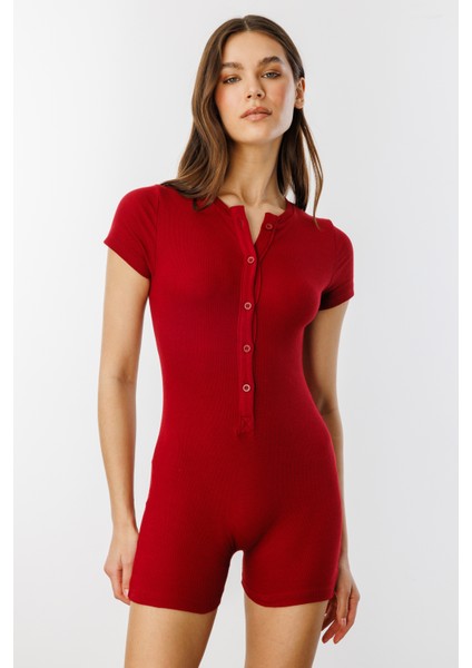 Fitilli Kısa Kollu Kısa Tulum Short Romper Kısakol-Tulum fırsatları