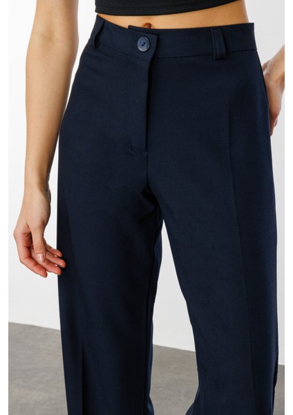 Kadın Yüksek Bel Wide Leg Kumaş Pantolon PANTOLON-004