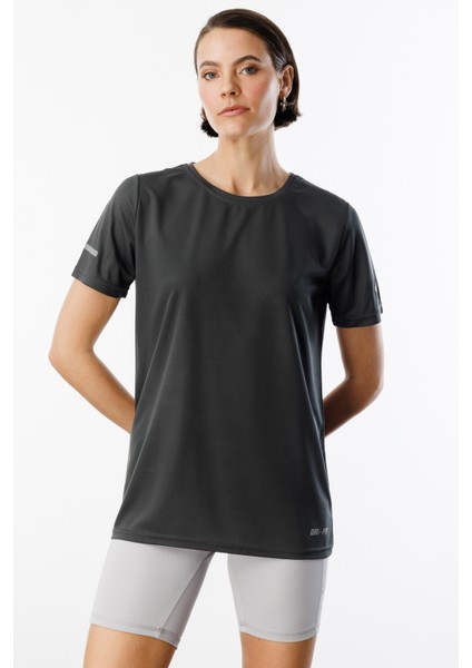Kadın Nem Emici Hızlı Kuruma Atletik Teknik Performans Spor T-Shirt Drıfıt-Kısakol