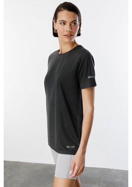 Kadın Nem Emici Hızlı Kuruma Atletik Teknik Performans Spor T-Shirt Drıfıt-Kısakol indirimleri