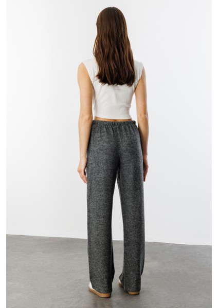 Yumoş Bol Örme Kadın Pantolon Örme-Pantolon indirimleri