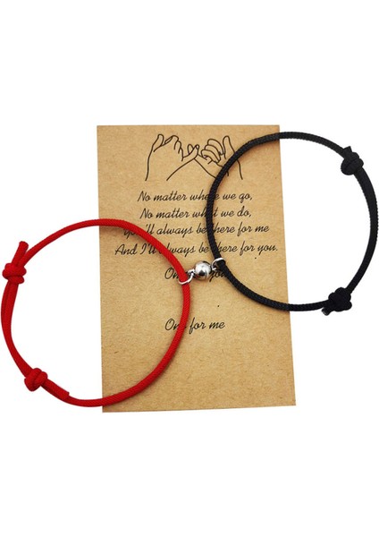 Siyah 2 Adet Manyetik Çift Bilezik Ayarlanabilir Eşleşen Bilezik Aşk Bileziği Şanslı Siyah Beyaz Bilezik Hediye Kadınlar Için (Yurt Dışından) modelleri