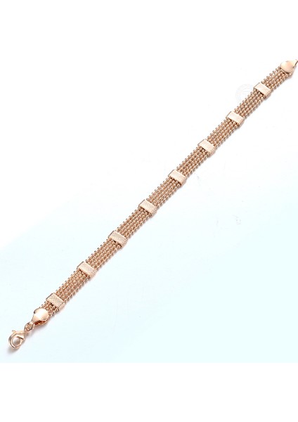 CB13 8mm Kadın Kızlar Için Gül Altın Renk Boncuk Bilezik Link Zincir Kadın Bilezik Moda Takı Hediye CB33 (Yurt Dışından) indirimleri