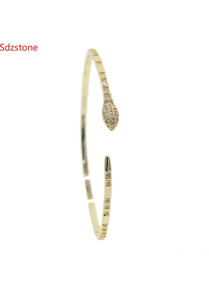 Gül Altın Rengi Yeni Moda Yılan Kolye Bilezikler Şık Kadınlar Için Kübik Zirkonya Yılan Bilezik & Bilezik Ayarlanabilir Pulseras Mujer (Yurt Dışından) indirimleri