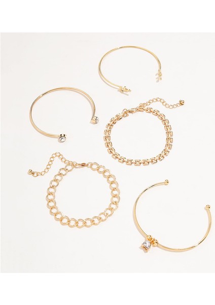 NO.83119 Beden Kadınlar Için Bohemya Çok Katmanlı Kalp Yaprak Charm Bilezikler Takı Hediye Takı Seti (Yurt Dışından) fırsatları