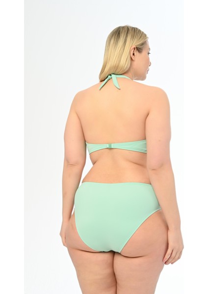 Aquaviva Kadın Mint Büyük Beden Boyundan Bağlı Üçgen Elena Bikini Takımı fırsatları