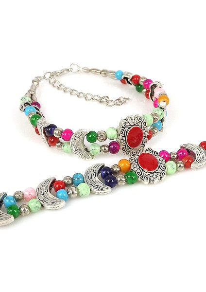 L-CL06SIYAH Moda Tibet Vintage Kendin Yap Çiçek Bilezik Kadın Aksesuarları Bijoux Moda Yaka Charm Bilezik ve Bilezikler Z25 (Yurt Dışından) fiyatları