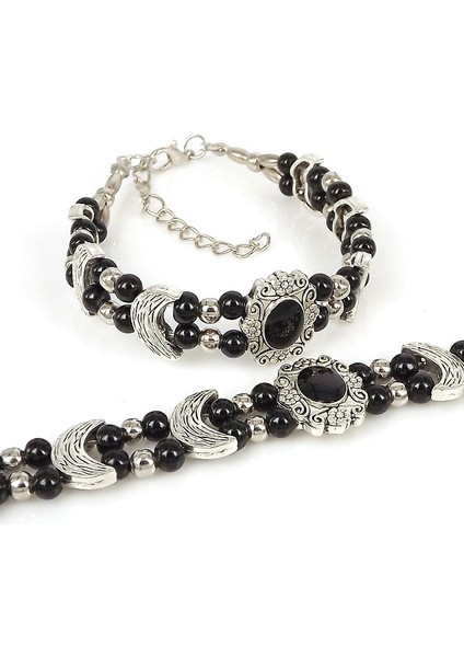 L-CL06SIYAH Moda Tibet Vintage Kendin Yap Çiçek Bilezik Kadın Aksesuarları Bijoux Moda Yaka Charm Bilezik ve Bilezikler Z25 (Yurt Dışından) modelleri