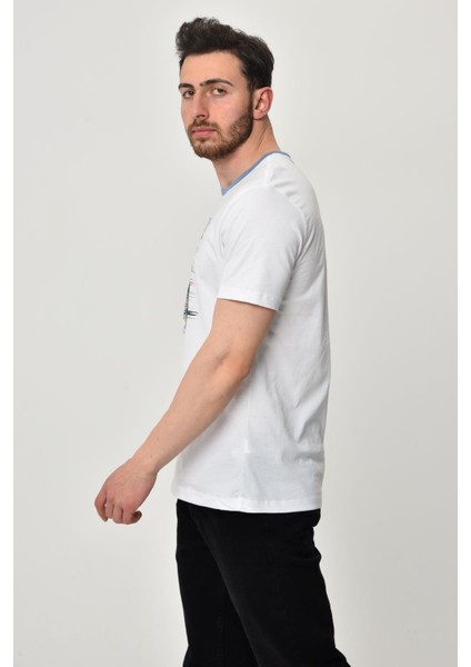 Erkek Bisiklet Yaka Tişört Y22344402701 fırsatları